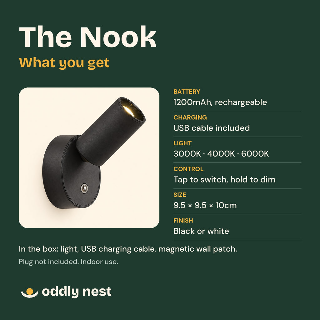 The Nook specifications and what is in the box