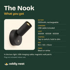 The Nook specifications and what is in the box