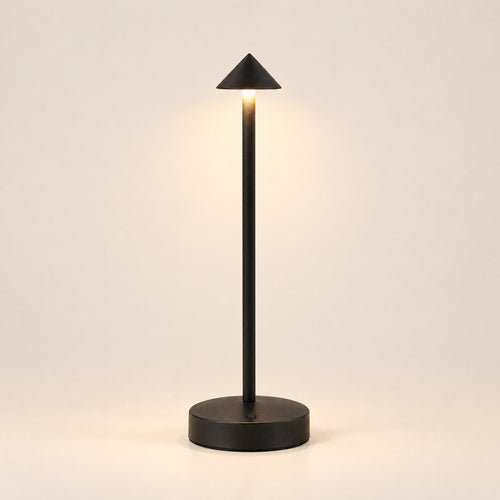 The Perch cordless table lamp in matte black
